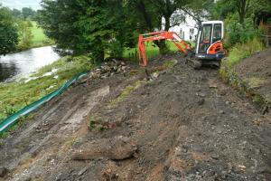 our own riverside house landscaping flood defense ideas cumbria
